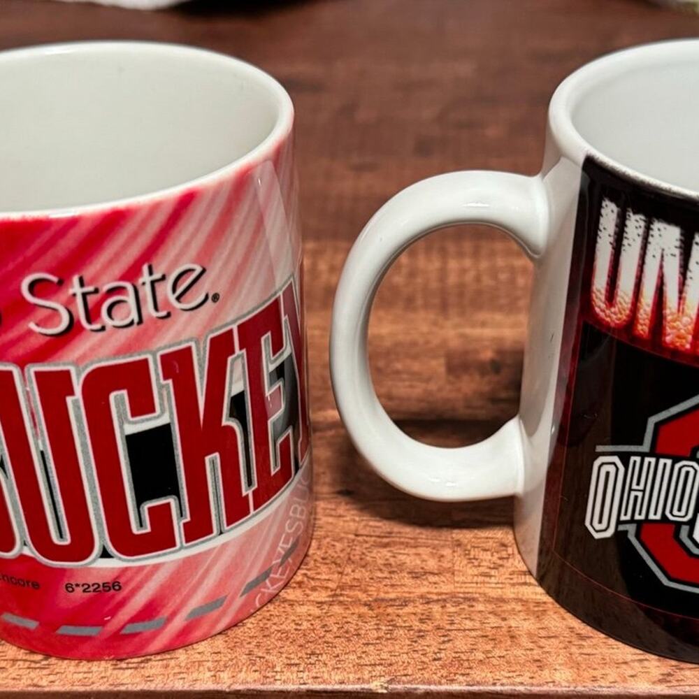 Two Ohio State Buckeyes Coffee Mugs